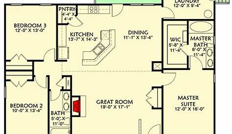 Two-Story 3-Bedroom Bungalow Home (Floor Plan) Specifications: Sq. Ft