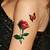 small 3d rose tattoo