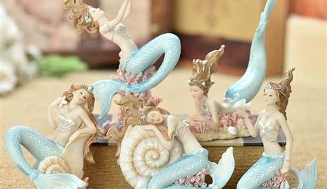 Small Aquarium Mermaid Decoration Creative Princess Fish Ornaments Figurines