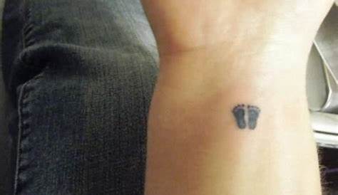 19 Adorable Baby Footprint Tattoos On Wrist