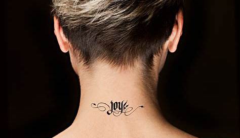 Small Back Of Neck Tattoos For Females Pin On Tatowierung