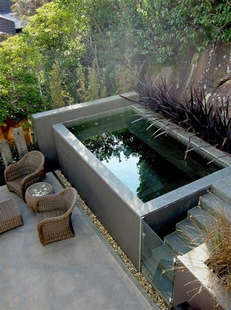 Plunge pool Pool landscape design, Small backyard pools, Swimming