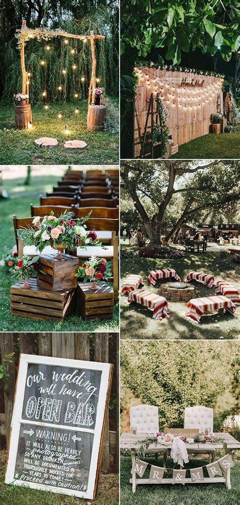 42 Unique and Artsy Backyard Wedding Ideas VIsWed Small backyard