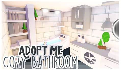 Cozy Neutral Bathroom ~ Adopt Me Speedbuild - YouTube