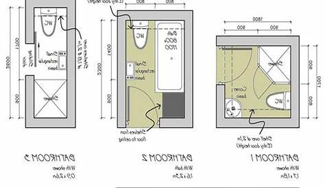 bathroom layout and dimensions - Small Bathroom Space Arrangement