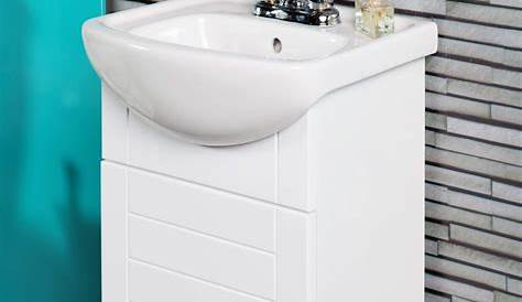 CHRISTOW White Under Sink Bathroom Cabinet, Free Standing Wooden Sink
