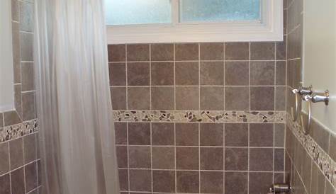 Great layout for separate shower and bath for a small space. www