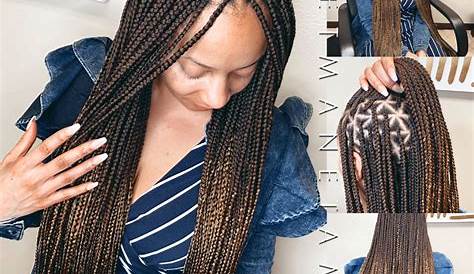 Small Box Braids Triangle Parts With Hair And Beauty