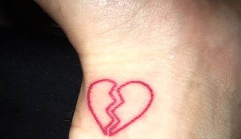 Broken heart wrist tattoo Broken heart tattoo, Heart
