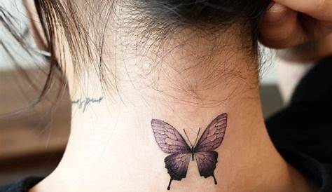 Small Butterfly Tattoo On Back Of Neck 55 Attractive Designs Sexy Tatts