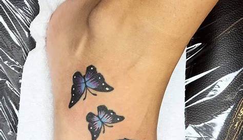 Small Butterfly Tattoo On Foot 60 s Ideas