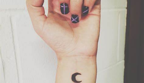 Small Crescent Moon Tattoo Tiny Wrist Cool Wrist s