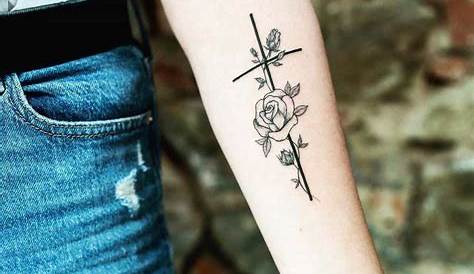 Small Cross Tattoo On Forearm 40 Religious s For Men Spiritual Design Ideas