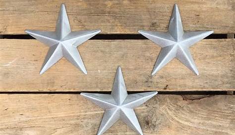 Twelve Small Flat Decorative Metal Stars | Etsy