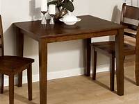 VECELO 3Piece Wood & Metal Dining Table and Chair Set Dining Room