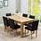 Marble multifunctional round table, living room solid wood dining