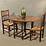 Vintage Ercol drop leaf compact small plank folding dining kitchen
