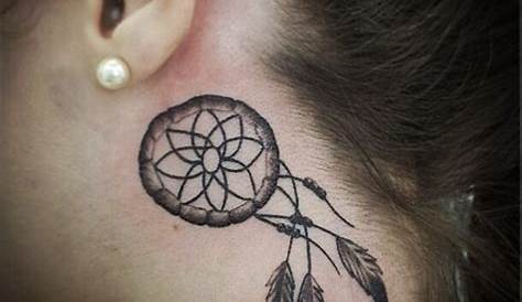 Small Dreamcatcher Tattoo Behind Ear ....love Love Love This! Would Like