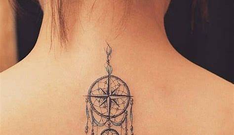 Small Dreamcatcher Tattoo On Back Of Neck . 's Pinterest