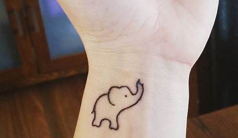 30 Adorable Tiny Elephant Tattoo