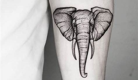 Small Geometric Elephant Tattoo Abstract tattoos In 2020