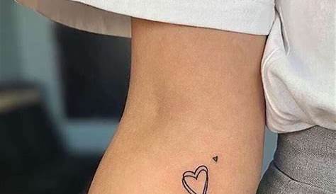 Small Heart Tattoo On Ribs Tiny