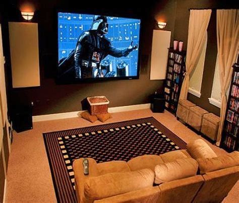 Stay Entertained 20 Lovely Small Home Theaters and Media Rooms Home