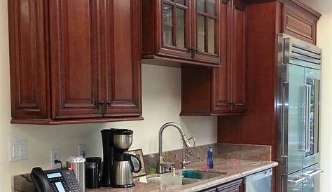 Small Kitchen With Cherry Wood Cabinets Alluring Natural Natural Shaker