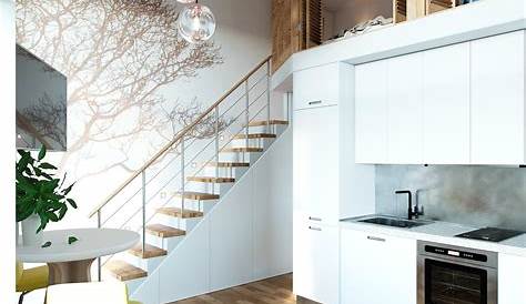 Small Loft House Design A Sleek Place Much Prefer The Stairs To A Over A Ladder For