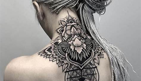 Mandala Neck Tattoo Neck tattoos women, Front neck
