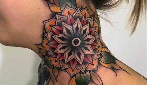 Small Mandala Neck Tattoo Stunning Best Design Ideas
