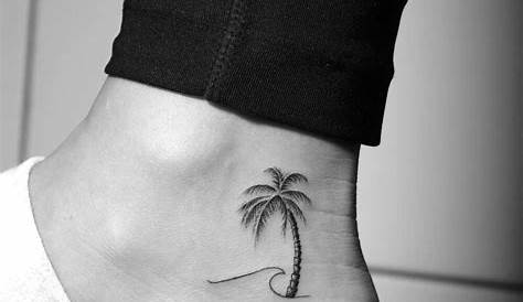 Small Palm Tree Tattoo For Women ️ ️ ️ Ankle, Spine