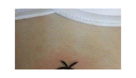 Small Palm Tree Tattoo Outline Eight Highly Detailed Silhouettes. Each Leaf Has