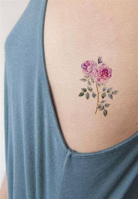 +21 Small Pink Flower Tattoo Designs References