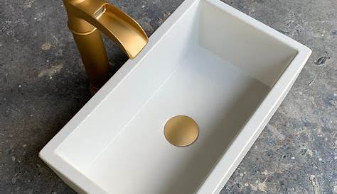 Cheviot Ibiza White Drop-in Rectangular Bathroom Sink with Overflow at