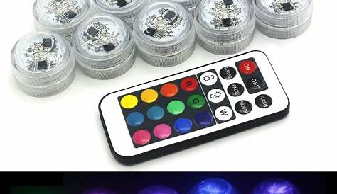 Small Rgb Led Lights ZXX Mini Submersible With Remote,