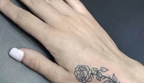 Small Tattoos Rose On Hand, #Hand #Rose #Small #smalltattoohand #