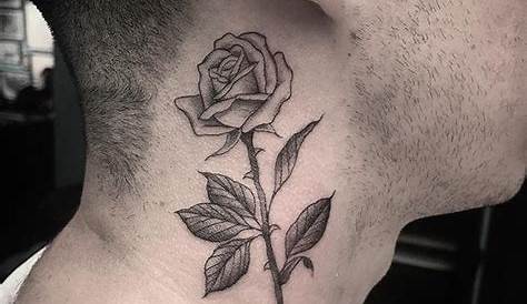 Small Rose Neck Tattoos For Men Best Tattoo Ideas