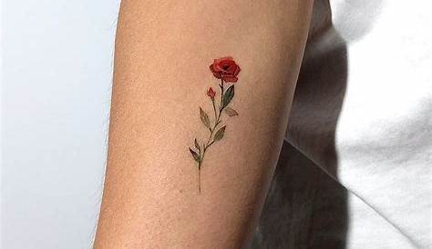 Small Rose Tattoo On Arm s Wrist,