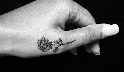 Small Rose Tattoo Hand Girl Tattoo Men Tattoo Flower Tattoo Ok