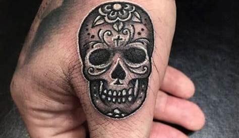 Small Skull Hand Tattoos 50 For Men Mortality Design Ideas