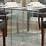 Small square clear glass dining table and 2 chairs Homegenies