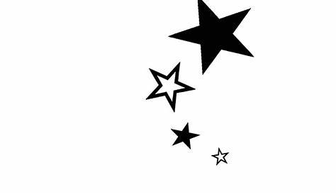 Small Star Tattoo Png Black Transparent Clip Art Library