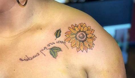 Small Sunflower Tattoo Collarbone Collar Bone 23+ Super Ideas