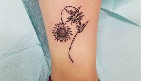 Small Sunflower Tattoo On Ankle Top 57 Best Ideas [2021