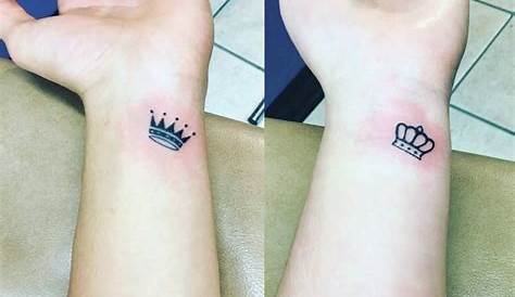 crown tattoo, simple tattoo, small crown tattoo, wrist