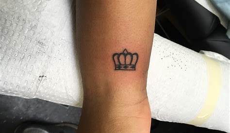 Small Tattoo Crown , Simple , , Wrist