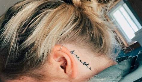 Behind ear tattoos Behind ear tattoos, Ear tattoos for