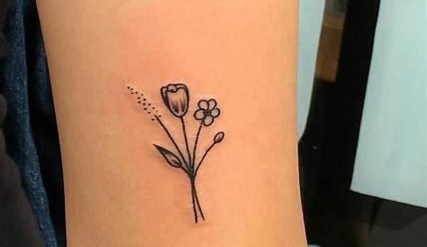 Ryoko Small Watercolor Wild Flower Rose Temporary Tattoo