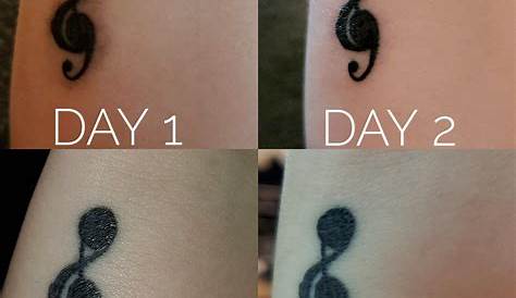 Small Tattoo Healing Process Pictures “ ” Album Cover, Modified. s, S